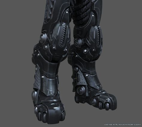 Render Boots Front by bggeneral Sci Fi Boots, Armor Boots, Dungeons And Dragons Figures, Concept Vehicles Sci Fi, Combat Armor, Larp Armor, Sci-fi Armor, Mech Suit, Alien Girl