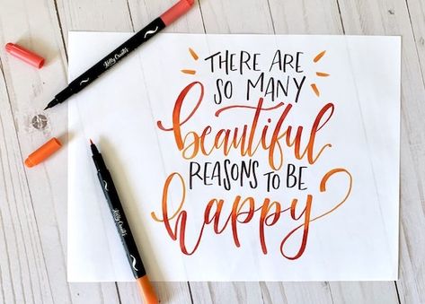 how to design a hand letter quote with calligraphy www.kellycreates.ca home decor October Hand Lettering, Beautiful Inspirational Quotes, Brushpen Lettering, Hand Lettered Quotes, Handwriting Inspiration, Calligraphy Art Quotes, Cute Calligraphy, Calligraphy Quotes Doodles, Brush Lettering Quotes