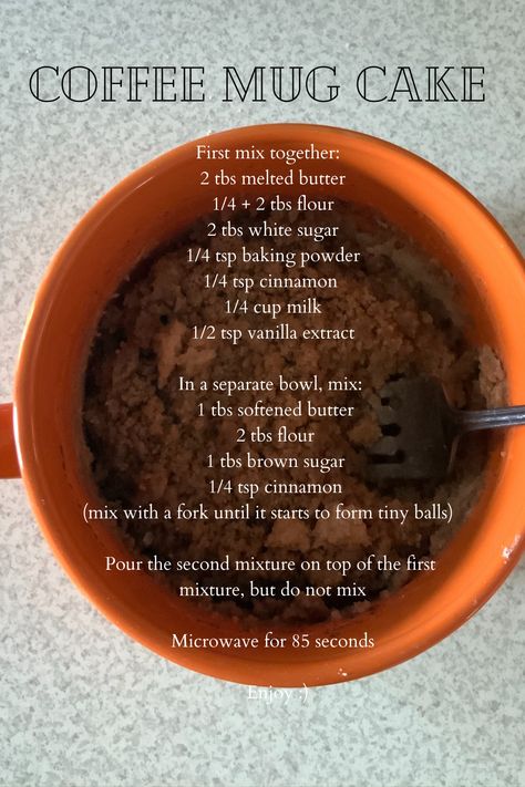 Spice Cake In A Mug, Mason Jar Gifts Recipes, Mug Dessert Recipes, Coffe Mug Cake, Microwave Mug Recipes, Mug Cake Healthy, Keto Mug Cake, Diy Cooking, Mug Recipes