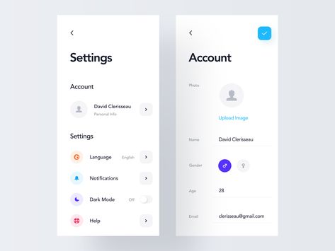 List Ui, Profile App, Desain Ux, Colour Grading, Website Software, App Design Layout, App Login, App Ideas, Ui Design Trends