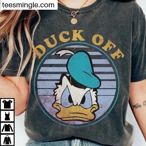 Retro 90S Donald Duck Off Shirt  Disney Grumpy Duck T-shirt  Magic Kingdom Tee  Disneyland Trip Outfits  Disney Birthday Check more at https://teesmingle.com/product/retro-90s-donald-duck-off-shirt-disney-grumpy-duck-t-shirt-magic-kingdom-tee-disneyland-trip-outfits-disney-birthday/ Duck T Shirt, Epcot Shirts, Trip Outfits, Disney Birthday, Disneyland Trip, Star Wars Toys, Disney Fan, Disney Shirt, Retro 90s