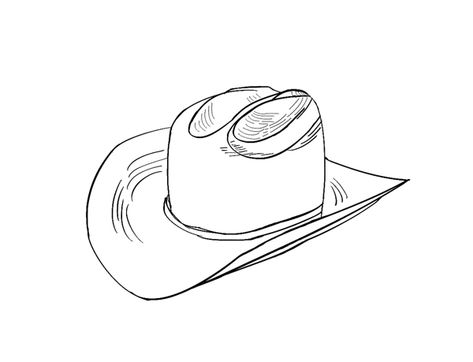 Cow Boy Hat, Tattoos Doodles, Boy Drawing, Boy Hat, Doodles Drawings, Cow Boy, Cowboy Hat, Floppy Hat, Cowboy Hats