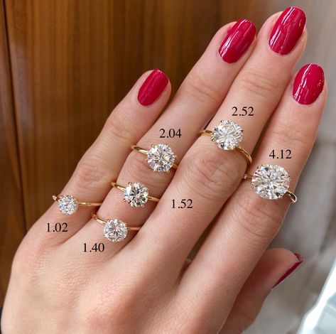 Diamond carat size