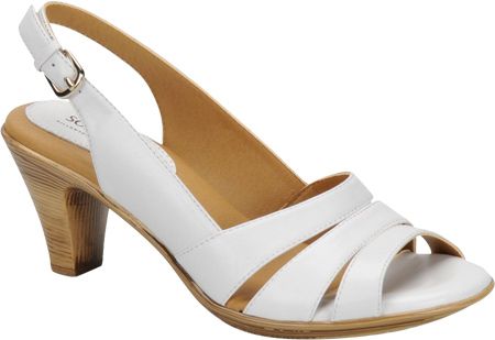 Womens Softspots Neima Slingback - White Nappa Casual Shoes $79.95 AT vintagedancer.com Wide Width Shoes For Women, Wide Width Shoes, Slingback Heel, Women Plus Size, Slingback Pump, Slingback Sandal, Spring Shoes, Shoes For Women, Strap Heels