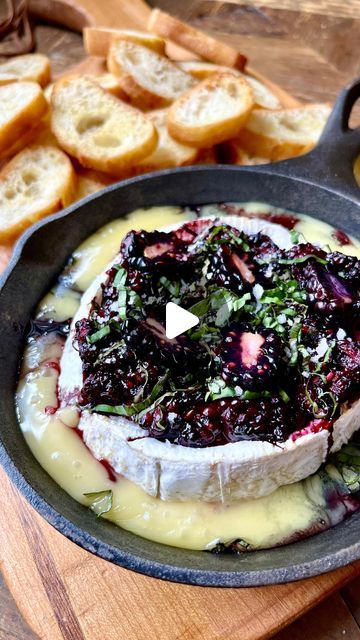 Brie And Blackberry Appetizer, Baked Brie Recipes Blackberry, Baked Brie With Blackberries, Blackberry Basil Balsamic Brie With Sweetened Pecans, Blackberry Brie Balsamic Grilled Cheese, Blackberry Baked Brie, Blackberry Basil Balsamic Brie, Blackberry Crostini, Baked Brie Appetizer