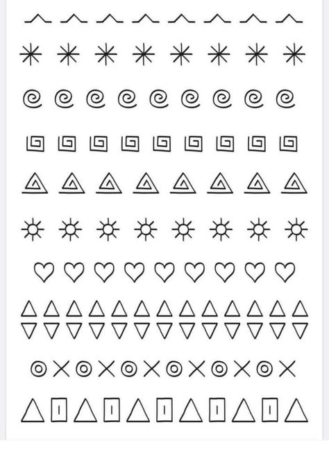 Printable Nail Art Templates, Printable Nail Art Practice Sheet, Printable Nail Art, Nail Tech School, Learn To Tattoo, American Traditional Tattoo Ideas, Traditional Tattoo Ideas, Beginner Tattoos, Creative Notebooks