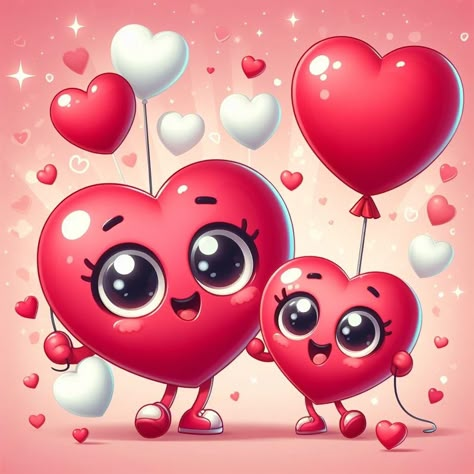 Happy Valentine's Day ❤️🤍 Valentine Cartoon Cute, Valentine’s Day Cartoon, Valentines Day Hearts Wallpaper, Cute Valentines Day Clipart, Disney Happy Valentines Day, Valentines Day Images, Happy Valentines Day Images, Emoji Images, Happy Valentines