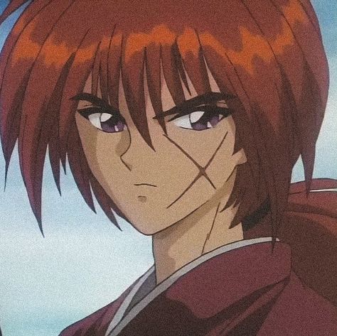 Kenshin Himura Icons, Rouroni Kenshin, Anime Glasses Boy, Kenshin Le Vagabond, Kenshin Anime, Himura Kenshin, Rurôni Kenshin, Kenshin Himura, Rurouni Kenshin