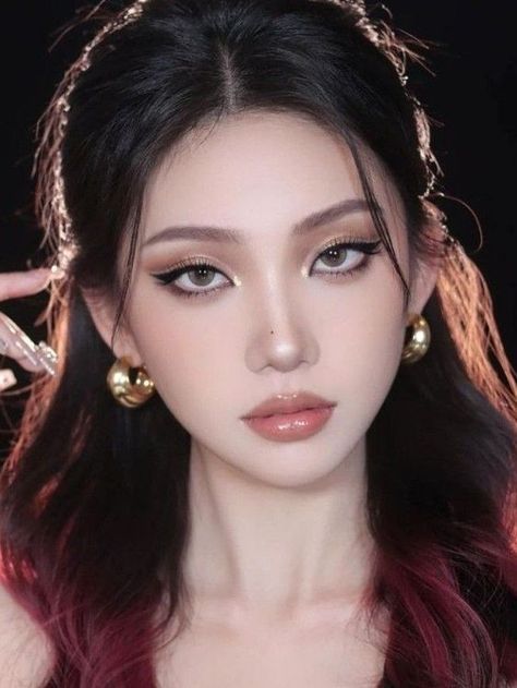 Formal Makeup, Ulzzang Makeup, Ethereal Makeup, Red Makeup, Dope Makeup, Edgy Makeup, Fancy Makeup, Asian Eye Makeup, Making Money Online