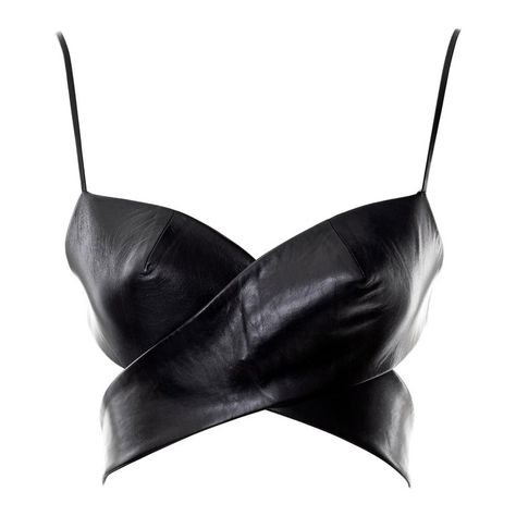 Check out this item from 1stdibs! Gucci by Tom Ford black leather 2-piece bra top, ss 2001: https://www.1stdibs.com/id-v_18086642 Tom Ford For Gucci, Gucci By Tom Ford, Leather Bra, Black Attire, Ford Black, Mario Testino, Gucci Outfits, Gucci Fashion, Gucci Black