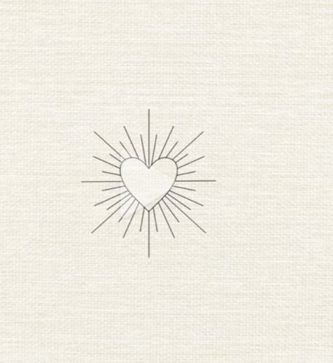 Filled In Heart Tattoo, Light My Love Tattoo, Love And Light Tattoo, Heart Star Tattoo, Heart Sun Tattoo, Small Flash Tattoo Ideas, Minimalist Heart Tattoo, Que Sera Sera Tattoo, Heart Of Gold Tattoo