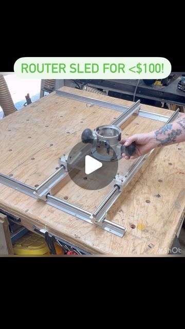 NW Wood PDX on Instagram: "Get yourself a time and labor saving router sled for flattening your projects in no time! All links are in my bio! #wood #woodworkingideas #tools #woodworker #share #diy #smallbusiness #pdx #portland #workshop" Diy Router Sled Plans, Diy Router Sled, Router Sled Plans, Router Jigs Woodworking, Router Sled How To Make, Router Guide Jig, Router Flattening Sled, Router Straight Edge Jig, Trim Router Table