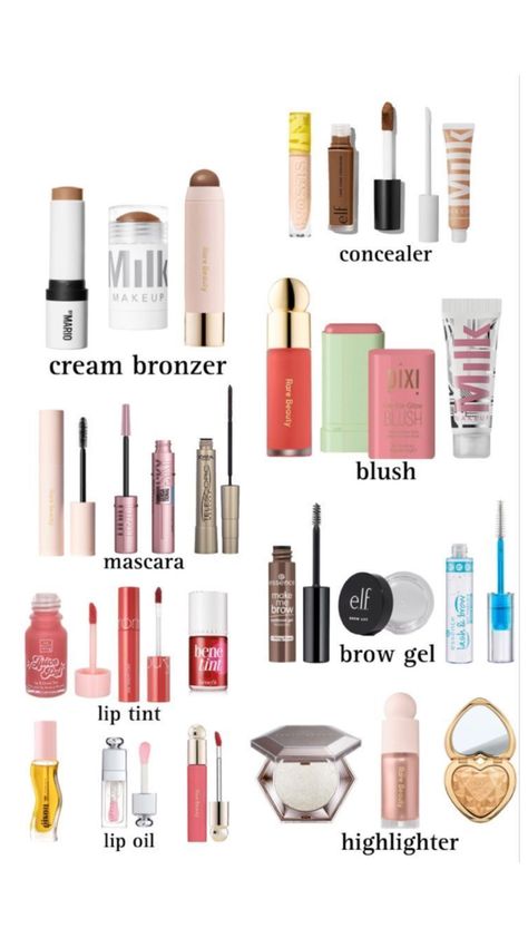 #makeup Summer Makeup Products Aesthetic, Beach Makeup Products, Summer Makeup Products, Girly Hacks, Dream Vanity, Beach Makeup, Christmas Dreaming, Summer Makeup Looks, Makeup Board