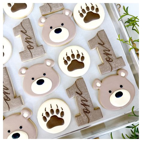 Beary 1st Birthday 🧸  Bears are *IN* this year! Bear Cookies 1st Birthday, Beary First Birthday Dessert Table, Bear Second Birthday Party, Bear First Birthday Party Boys, Bear 1st Birthday Party Girl, Bear Themed 1st Birthday Boy, Bear 1st Birthday, Beary First Birthday Cookies, Bear-y First Birthday