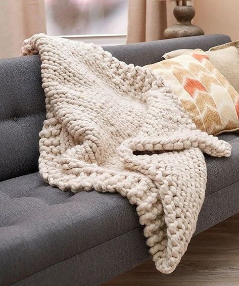 10 Free Chunky Blanket Knitting Patterns — Blog.NobleKnits Blanket Sizes Knitting, Knitting Pattern For Throw Blanket, Chunky Knit Blanket Pattern Size 50 Needles, Knitted Throw Blankets, Super Bulky Yarn Knitting Patterns Blanket, Wool Ease Thick And Quick Blanket, Blanket Yarn Knitting Patterns, Chunky Knit Throw Blanket Pattern Free, Knit Blanket Pattern Free Chunky