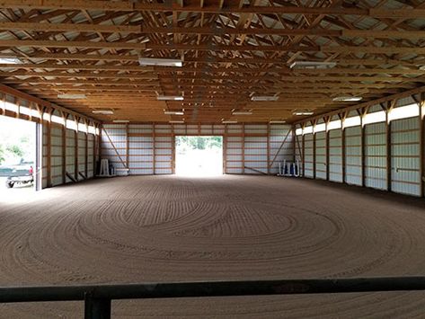 Small Indoor Horse Arena, Small Indoor Arena Horse, Indoor Arena Ideas, Horse Indoor Arena Ideas, Small Indoor Arena, Indoor Arena Horse, Indoor Riding Arena, Indoor Horse Riding Arena, Horse Farm Layout