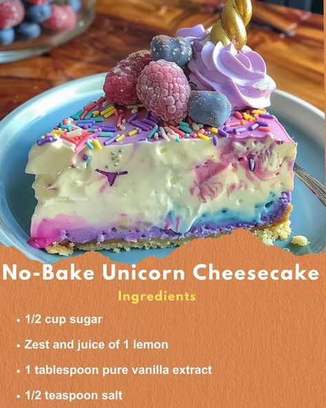 Bavarian Cream Donut Recipe, Unicorn Cheesecake, Candy Popcorn Recipe, Pineapple Pound Cake, Traditional Cheesecake, Digestive Cookies, Cinnamon Roll Cheesecake, Baked Donut Recipes, Strawberry Donuts