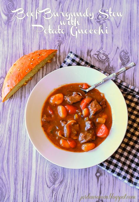 This beef burgundy stew is a fantastic recipe to add to your collection of go to meals. Perfect for dinner or a filling lunch. Beef Burgundy Stew, Go To Meals, Beef Burgundy, Homemade Gnocchi, Potato Gnocchi, Filling Lunch, Stewed Potatoes, Pan Dinners, Foodie Friends