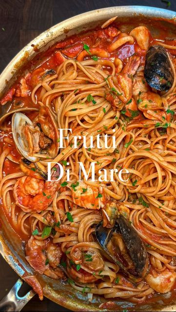 Rocco Gizzo on Instagram: "Feast of the 7 Fishes: Frutti di Mare | And for the main course for the Feast of the 7 Fishes, Frutti di Mare! Comment “recipe” for a DM with a link to my e-book where you can find the full recipe! #tastemademedoit #feastofthesevenfishes #italianfood #italiancooking #italianrecipes #easyitalianrecipes #fishrecipes #pastarecipe #homemadepasta #pastalover" Seven Fishes Christmas Eve, Frutti Di Mare Recipe, Seafood Casserole Recipes, Feast Of The Seven Fishes, Calamari Recipes, 7 Fishes, Seven Fishes, Mussels Recipe, Seafood Pasta Recipes