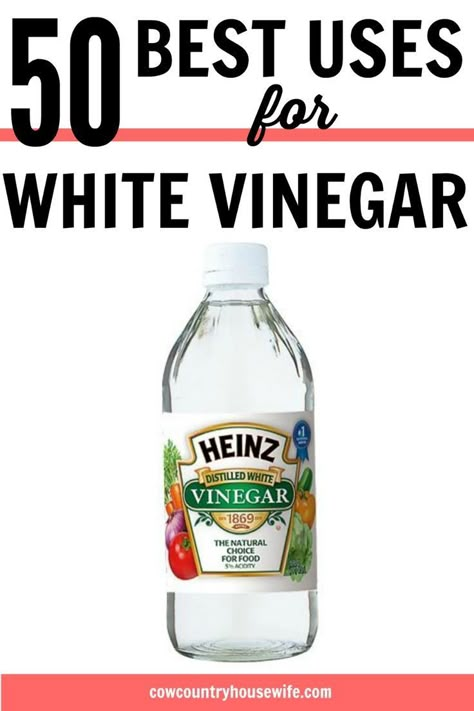 Uses For White Vinegar, Heinz Vinegar, Clean Baking, Cleaning Painted Walls, Vinegar Uses, Vinegar Cleaning, Household Cleaning Tips, Cleaning Recipes, Cleaners Homemade