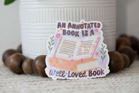 Cute holographic stickers are perfect for decorating planners, laptops, and more! Annotated Book, Reading Kindle, Kindle Cases, Book Stickers, Bookish Merch, Holographic Stickers, Book Artwork, Kindle Case, Unique Lifestyle