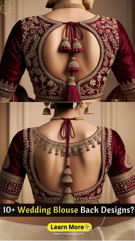 Wedding Blouse Neck Back Design, Blouse Style For Lehenga, Blouse Design Back Design, Blouse For Lehenga Designs Latest, Saree Blouse Styles Weddings, Bridle Blouse Design, Wedding Saree Blouse Back Designs, Weddings Blouse Designs, Blouse Kunjam Designs