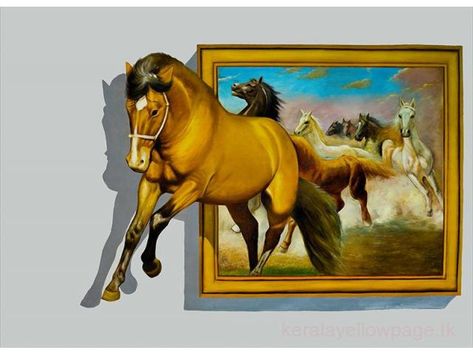 3d Sidewalk Art, 3d Art Museum, 3d Art Painting, 3d Horse, Horse Canvas Painting, 3d Wall Painting, Horse Photo, Wall Painting Art, Sidewalk Art