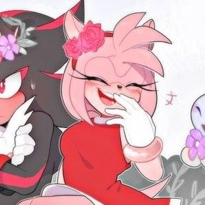 Shadamy Matching Icons, Trio Pfp, Shadow And Amy, Purple Girl, Disney Theory, Amy The Hedgehog, Rose Pictures, Purple Girls, Sonic And Shadow