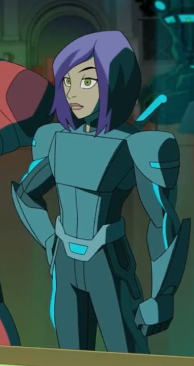 Riya Dashi from Stretch Armstrong and the Flex Fighters in tech-battlesuit Stretch Armstrong And The Flex Fighters, Stretch Armstrong, Asami Sato, Avatar Anime, Battle Suit, Full Body Suit, Minor Character, Kim Possible