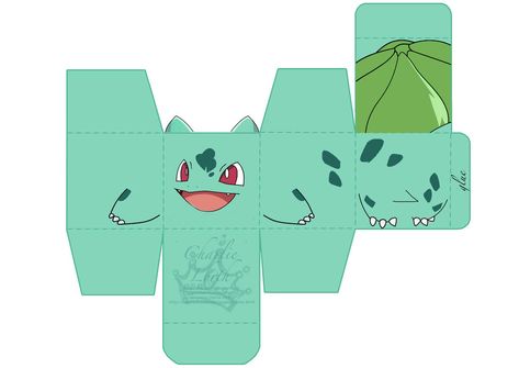 Pokemon Papercraft, Pokemon Party Decorations, Papercraft Pokemon, Bulbasaur Pokemon, 3d Pokemon, Pokemon Diy, Pokemon Craft, Pokemon Birthday Party, Paper Toys Template