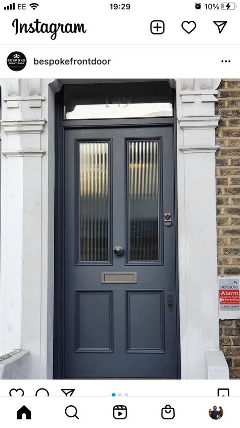 Federation Front Door, Townhome Front Porch Ideas, Glazed Front Door, Traditional Entrance Door, Front Door With Side Panels, Back Door Ideas, Georgian Front Door, Art Deco Front Door, Colonial Front Door