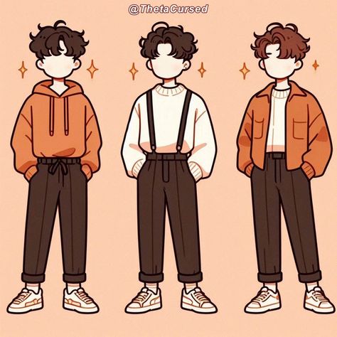 Chibi Outfits, Eboy Aesthetic Outfits, Outfits Male, Outfit Drawing, Chibi Boy, Mens Fashion Illustration, Clothing Design Sketches, Anime Backgrounds Wallpapers, Iphone Wallpaper Photos