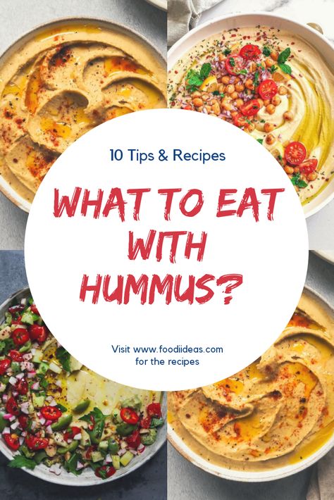 Healthy Hummus Lunch Ideas, Humus Snacks Ideas, Snack With Hummus, Breakfast With Hummus, Breakfast Ideas With Hummus, Humus Serving Ideas, Hummus Wraps Recipes, Hummus Dipping Ideas, Hummus Platter Ideas Parties