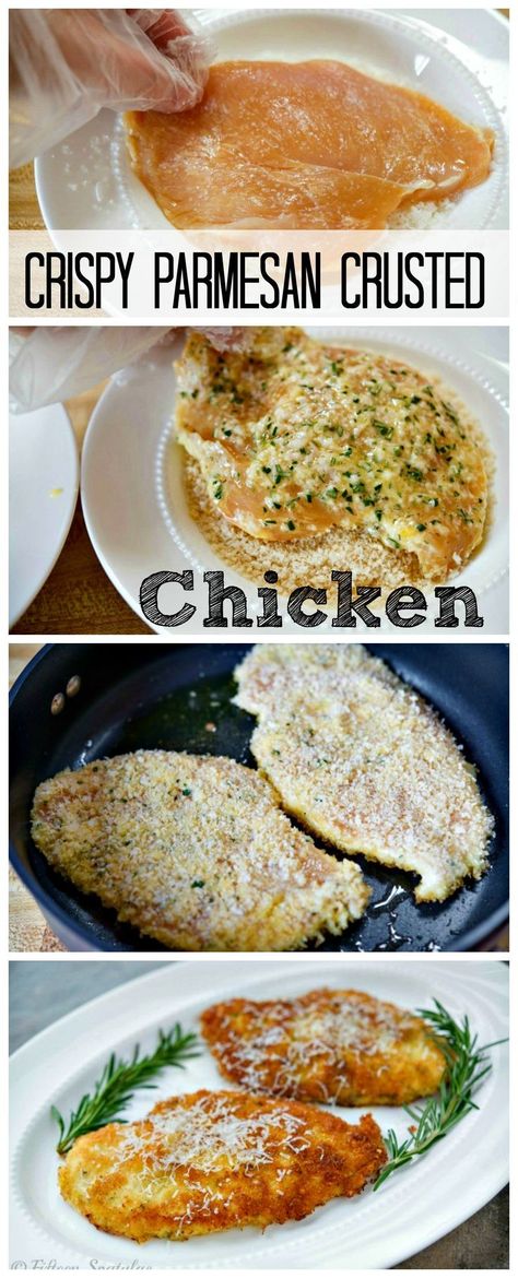 Parmesan Crusted Chicken, Chicken Tender Recipes, Parmesan Crusted, Crusted Chicken, Chicken Main Dishes, Poultry Recipes, Turkey Recipes, Main Dish Recipes, Chicken Recipe