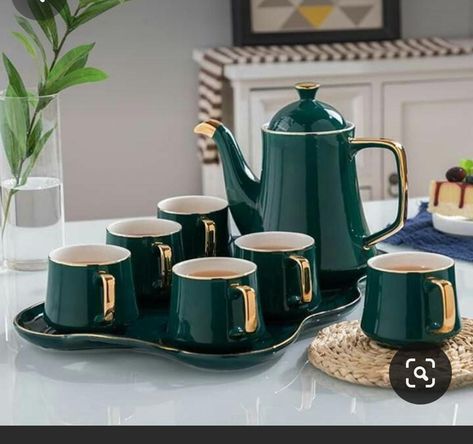 Bar Decoration Ideas, Dinner Set Design, Coffee Bar Decor Ideas, Coffee Bar At Home, Assiette Design, Bar Decor Ideas, Dinnerware Set Modern, Kitchen Decor Collections, Crockery Design