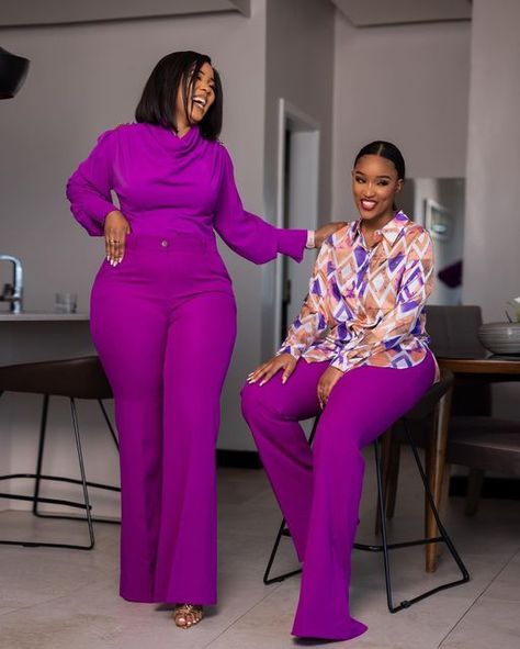 Elegance Fashion kenya on Instagram: "There’s no escaping fashion. It’s everywhere." Purple Corporate Attire, Vitambaa Fashion, Women Fashion 2024, Purple Outfit Ideas, Elegance Fashion, Trousers Outfit, Corporate Dress, 2piece Outfits, Chic Dress Classy