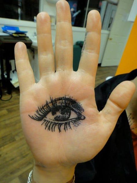 Top 105 Best Third Eye Tattoos - [2020 Inspiration Guide] Xoil Tattoo, Xoil Tattoos, Hand Eye Tattoo, Third Eye Tattoos, Eyeball Tattoo, Tattoos Mandala, Palm Tattoos, Tattoos Geometric, Weird Tattoos