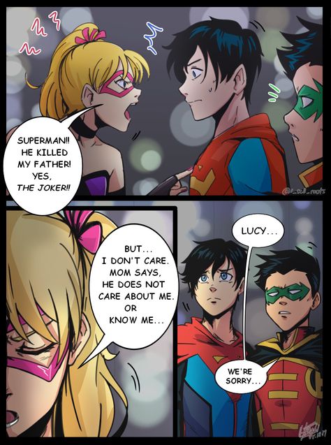 The Damian Wayne Appreciation - Page 404 Dc Supersons, Lucy Quinn, Superman X Batman, Batman Arkham Origins, Superman Family, Harley Quinn Comic, Superhero Kids, Page 404, Dc Comic Books