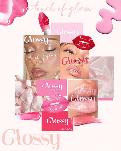 brand designer, graphic designer, branding, beauty, fashion Pink Graphic Design Aesthetic, Glossier Branding, Project Brief, Black Friday Design, Cosmetic Creative, Makeup Ads, Social Media Branding Design, Fashion Layout, Banner Ads Design