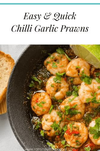 Chilli Garlic Prawns Chilli Garlic Prawn, Chilli Garlic Shrimp, Cooked Prawns Recipes, Asian Chilli Garlic Prawns, Sweet Chilli Prawns Recipe, Garlic And Chilli Prawns, Chilli Garlic Prawns Recipe, Prawn Starters Appetizers, Spanish Garlic Prawns