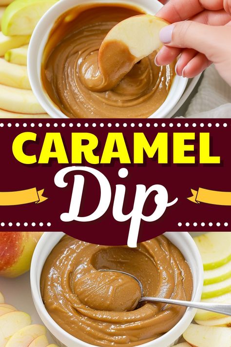 This easy 4-ingredient caramel dip is rich, creamy, and perfect for all kinds of dippers. Serve it with fruit, cookies, and more, and watch it disappear. Homemade Caramel Dip For Apples, Carmel Dip For Apple Slices, Caramel Fruit Dip, Caramel Dip For Apples, Fun Kids Desserts, Dip For Apples, Breakfast Finger Foods, Caramel Dipping Sauce, Apple Dip Recipe