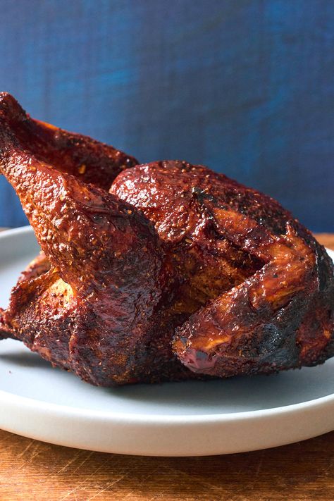 Beer-Can Chicken Recipe - NYT Cooking Beer Ham, Full Chicken, Sesame Salmon, Can Of Beer, Salmon Bowls, Huli Chicken, Huli Huli, Vegan Peach, Can Chicken Recipes