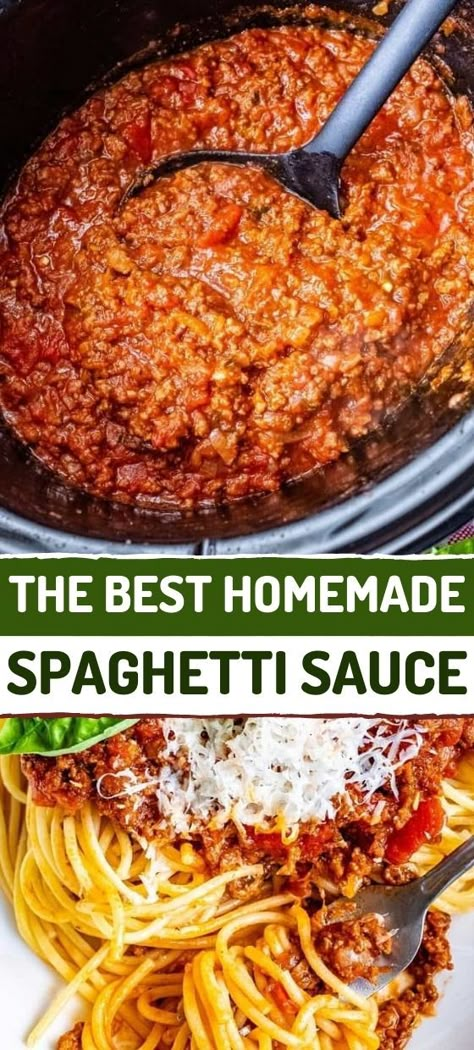 The Best Homemade Spaghetti Sauce Good Spagetti Recipe, Thick Spaghetti Meat Sauce, Keto Meat Sauce Spaghetti, Best Slow Cooker Spaghetti Sauce, How To Make Homemade Spagetti Sauce, Best Crock Pot Spaghetti Sauce, Best Speggetti Sauce Recipe, Best Speggetti Sauce, Best Tasting Spaghetti Sauce