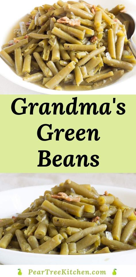 Recipes For Canned Green Beans, Green Bean Recipes Canned, Slow Cooked Green Beans, Southern Green Bean Recipes, Canned Green Bean Recipes, Bacon Green Beans, String Bean Recipes, Best Green Beans, Grean Beans