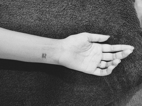 tiny minimalistic congruence symbol tattoo placed on the wrist Congruence Tattoo, Congruent Tattoo, Birthdate Tattoo, Running Tattoo, Pretty Tattoo, Symbol Tattoo, Symbol Tattoos, Symbolic Tattoos, Couple Tattoos