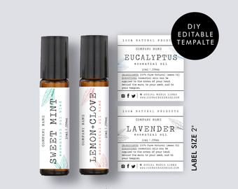 DIY Templates Professional custom design by MiracleDesignStudio Essential Oil Roller Bottle Labels, Bottle Labels Diy, Roller Bottle Labels, Oil Label, Diy Label, Essential Oil Roller Bottle, Diy Labels, Oil Roller, Labels Diy