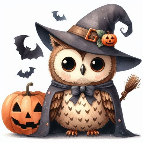 Free Printables • Art Illustrations, paintings, watercolors #freeart #freeprintables #wallart #decorideas Most Dangerous Animals, Unique Halloween Decorations, Owl Halloween, Fall Graphics, Halloween Owl, Dangerous Animals, Anime Halloween, Owl Cartoon, Owl Pictures