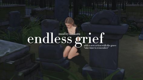 endless grief | simkatu Sims 4 Stay Still Cas, Sims 4 Grave Poses, Sims 4 Cross Cc, Sims 4 Graveyard Cc, Sims 4 Realistic Cc, Sims Animations, Sims 4 Save File, Sims 4 Add Ons, Cc Top