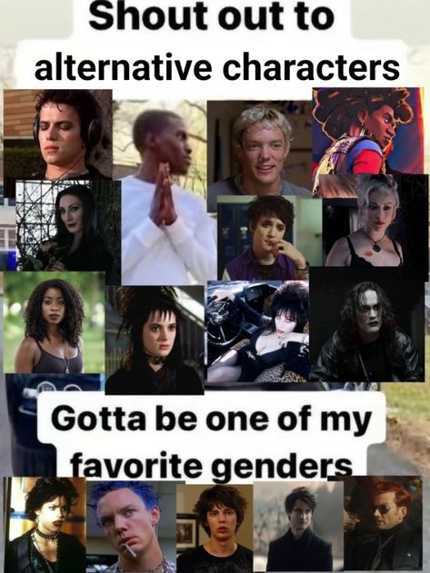 Image tagged with emo, goth, punk – @ghostiface on Tumblr Emo Movie Characters, Goth Bands List, Emo Memes 2000s, Mopey Goth, Jo Core, 80s Trad Goth, Eco Goth, Punk Pfp, J Goth