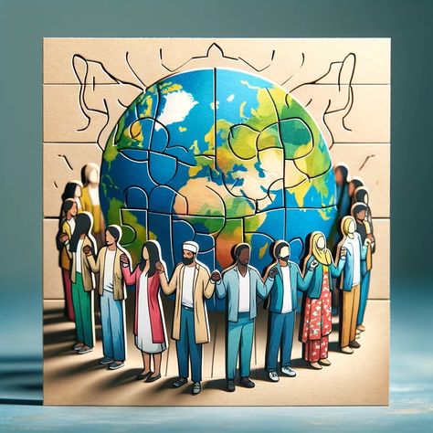 Our world is a mosaic of cultures and perspectives. 🌍 Today, let's appreciate our diversity and learn from each other. Have a story or thought on cultural unity? Share it with us! #WorldlyWednesday #Diversity Unity Poster Ideas, Tolerance Art Ideas, Cultural Diversity Poster, Cultural Diversity Art, Tolerance Art, Unity In Art, Vest Embroidery, Multi Cultural Art, Diversity Poster